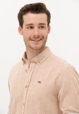 Erkek Camel Uzun Kollu Gömlek - 50264263008