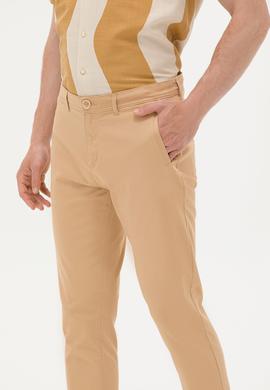 Erkek Camel Kanvas Pantolon - 50263817003