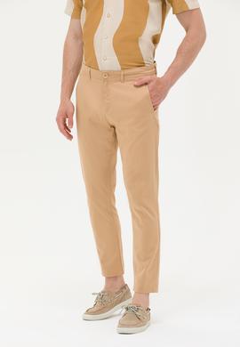 Erkek Camel Kanvas Pantolon - 50263817003