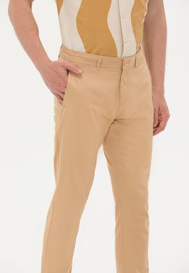 Erkek Camel Kanvas Pantolon - 50263817003