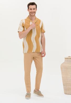 Erkek Camel Kanvas Pantolon - 50263817003