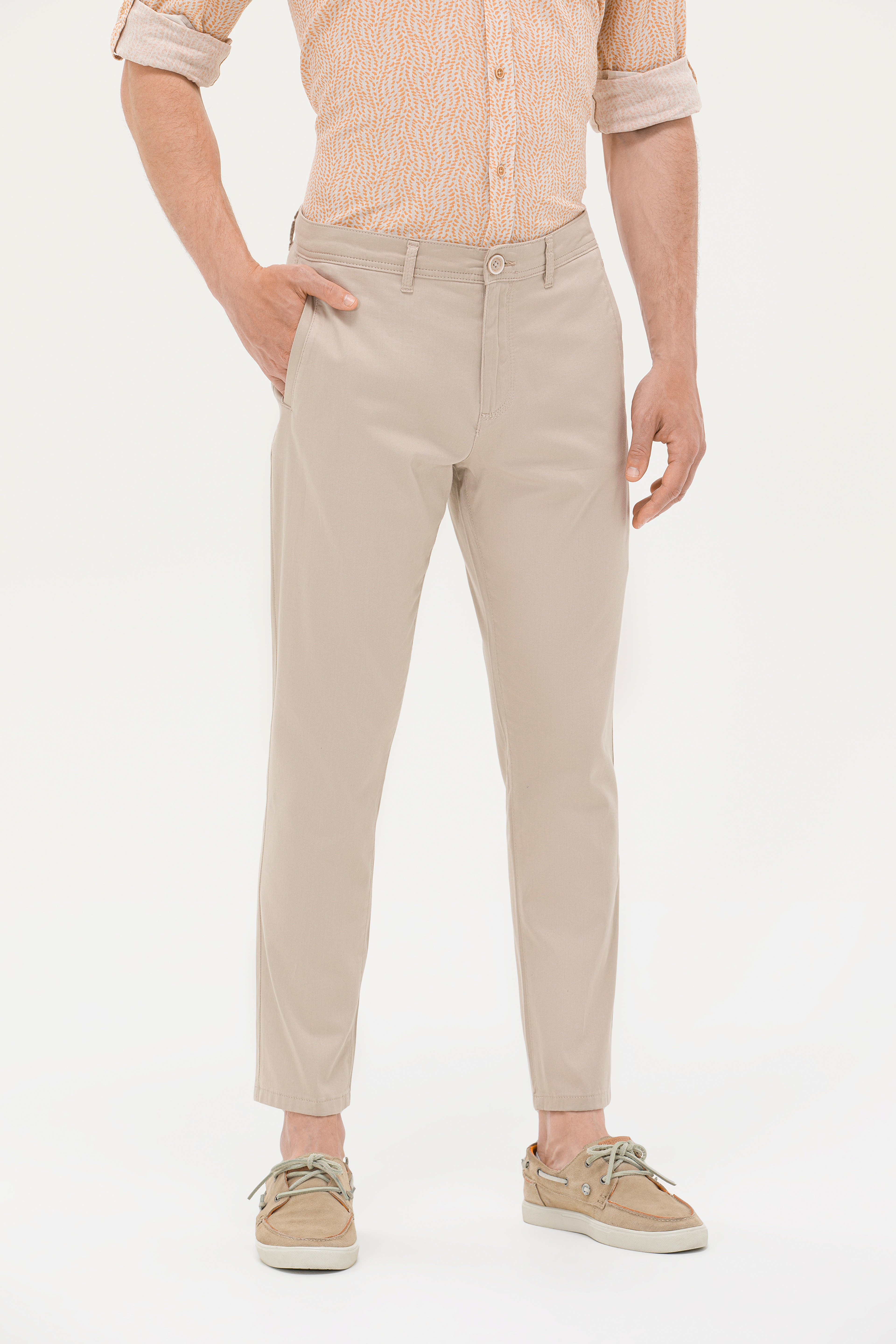 Erkek Carrot Fit Taş Kanvas Pantolon - Image 2