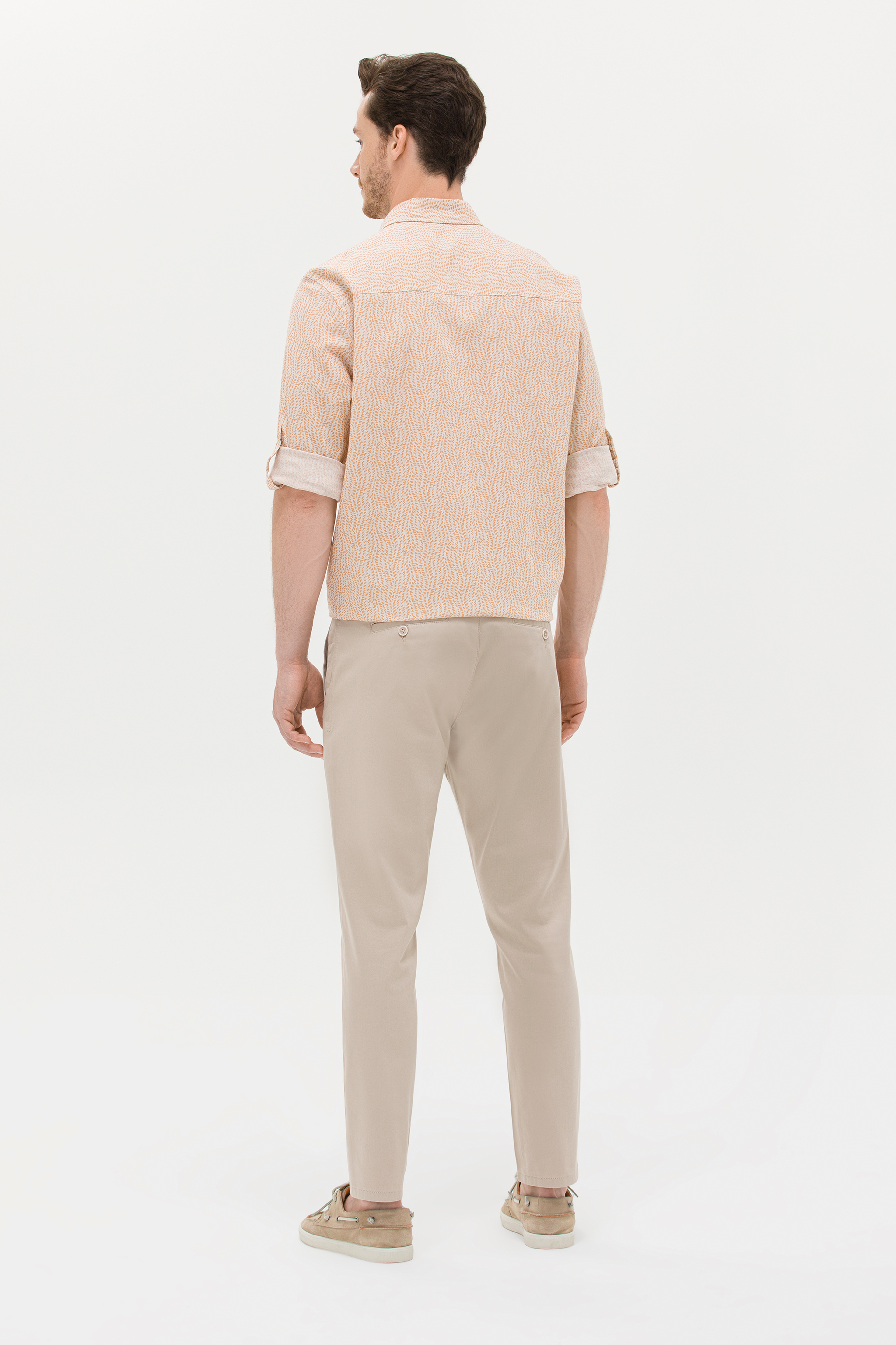Erkek Carrot Fit Taş Kanvas Pantolon - Image 4