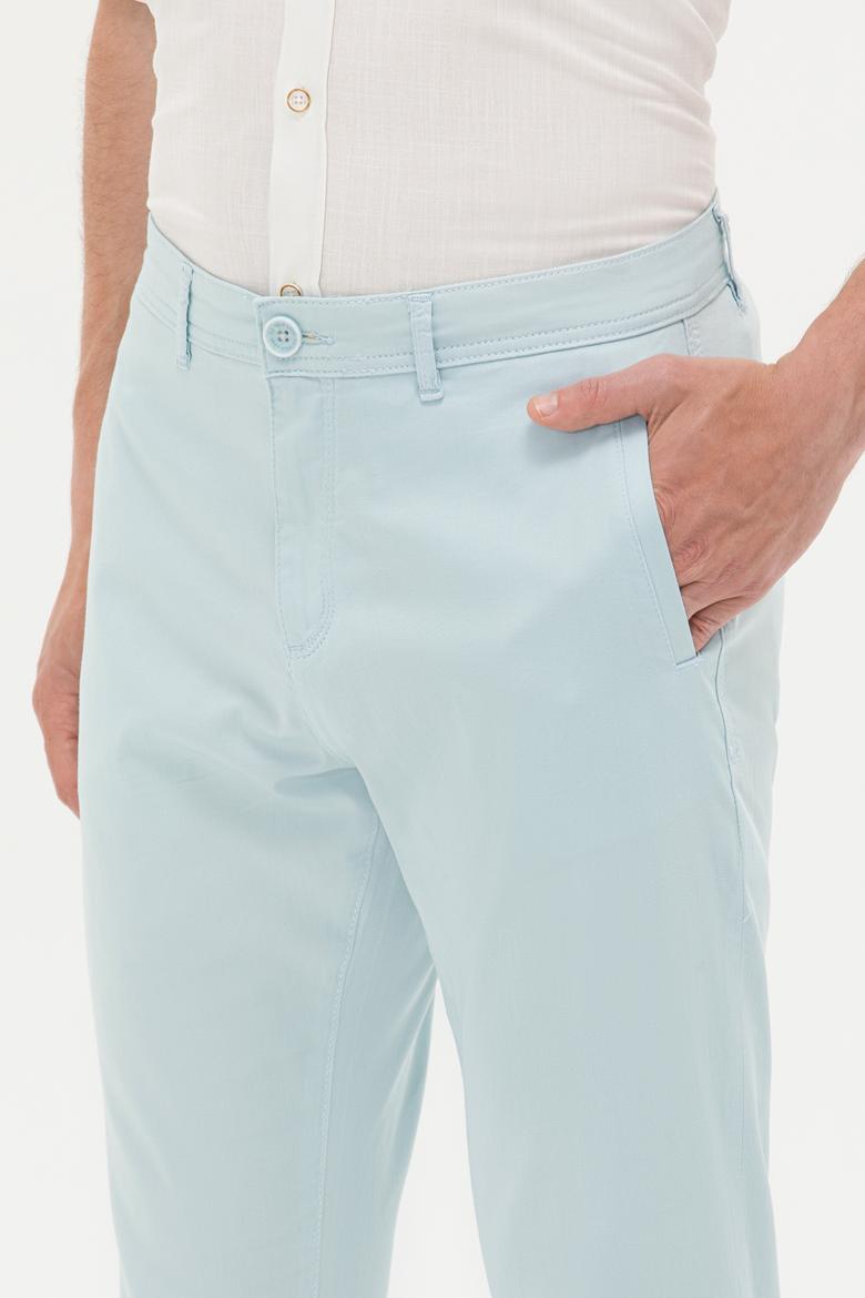 Erkek Su Yeşili Kanvas Pantolon - 50263817025