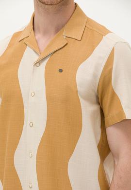 Erkek Camel Kısa Kollu Gömlek - 50263325008
