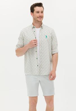 Erkek Yeşil Uzun Kollu Gömlek - 50263880014