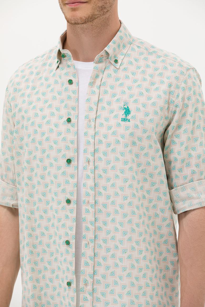 Erkek Yeşil Uzun Kollu Gömlek - 50263880014