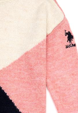 Kız Çocuk Lacivert Bisiklet Yaka Kazak - 50237347003