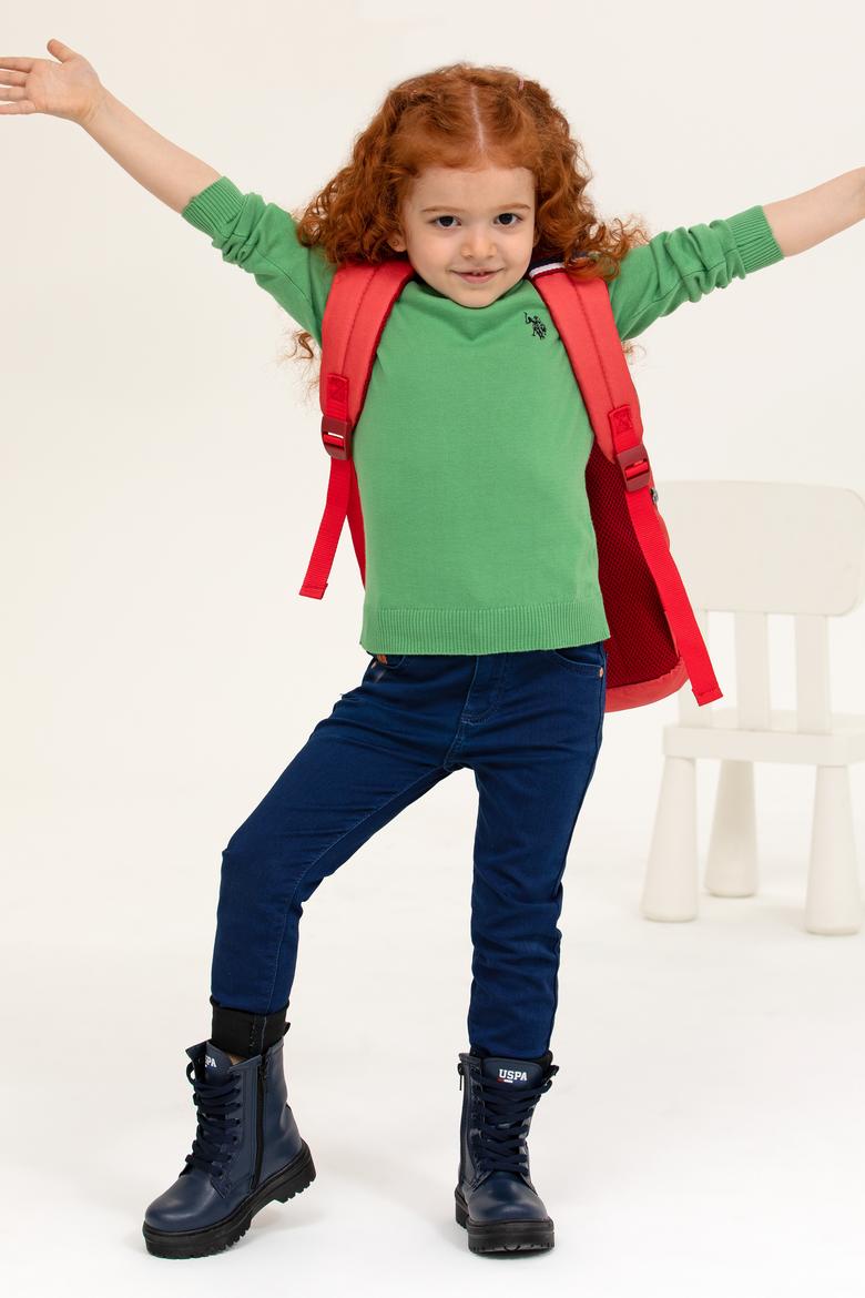 Kız Çocuk Mint Basic Kazak - 50257696050