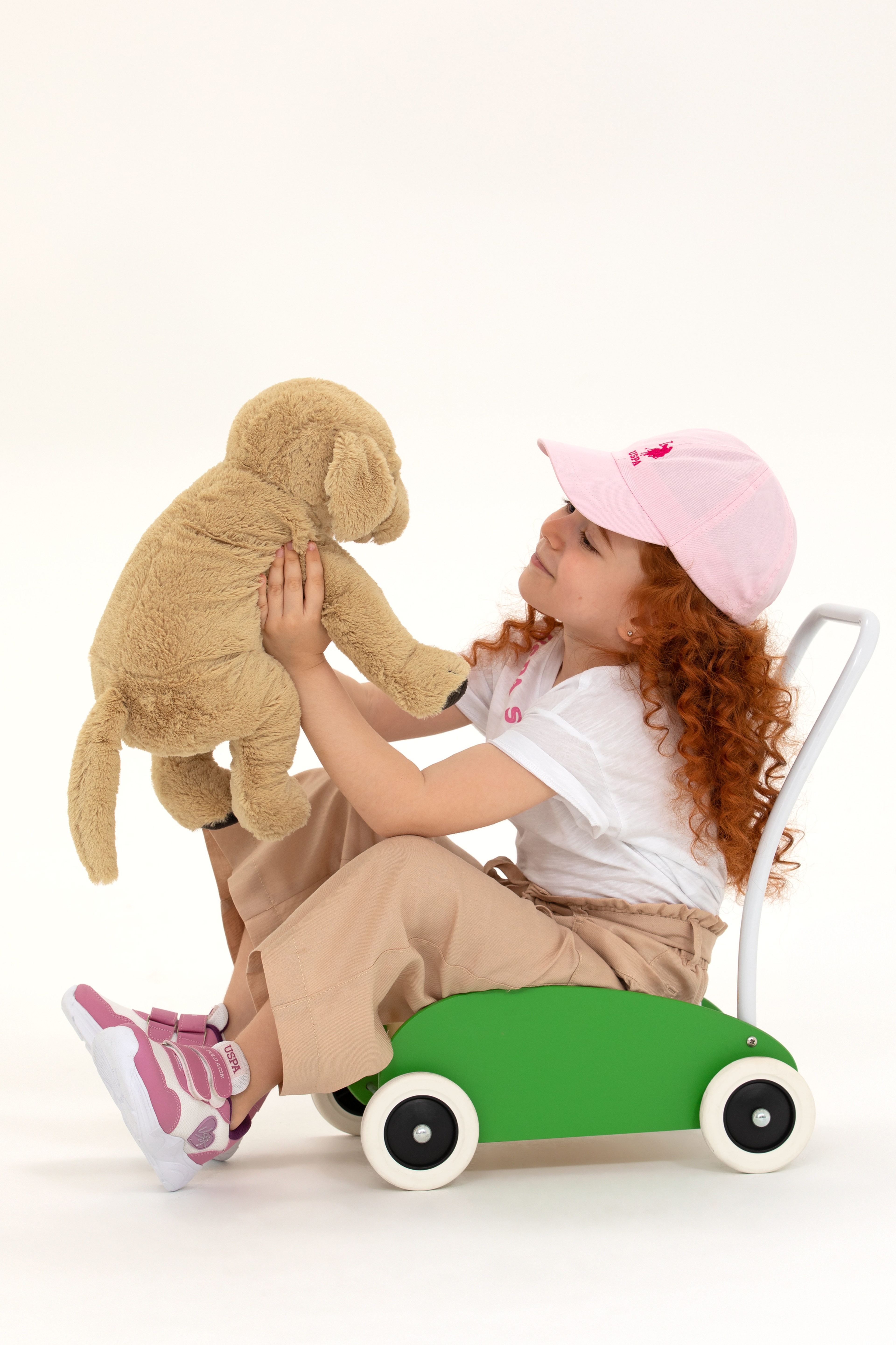 Kız Çocuk Kum Kanvas Pantolon - Image 4
