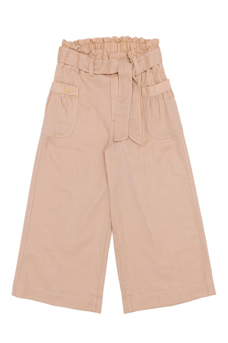 Kız Çocuk Kum Kanvas Pantolon