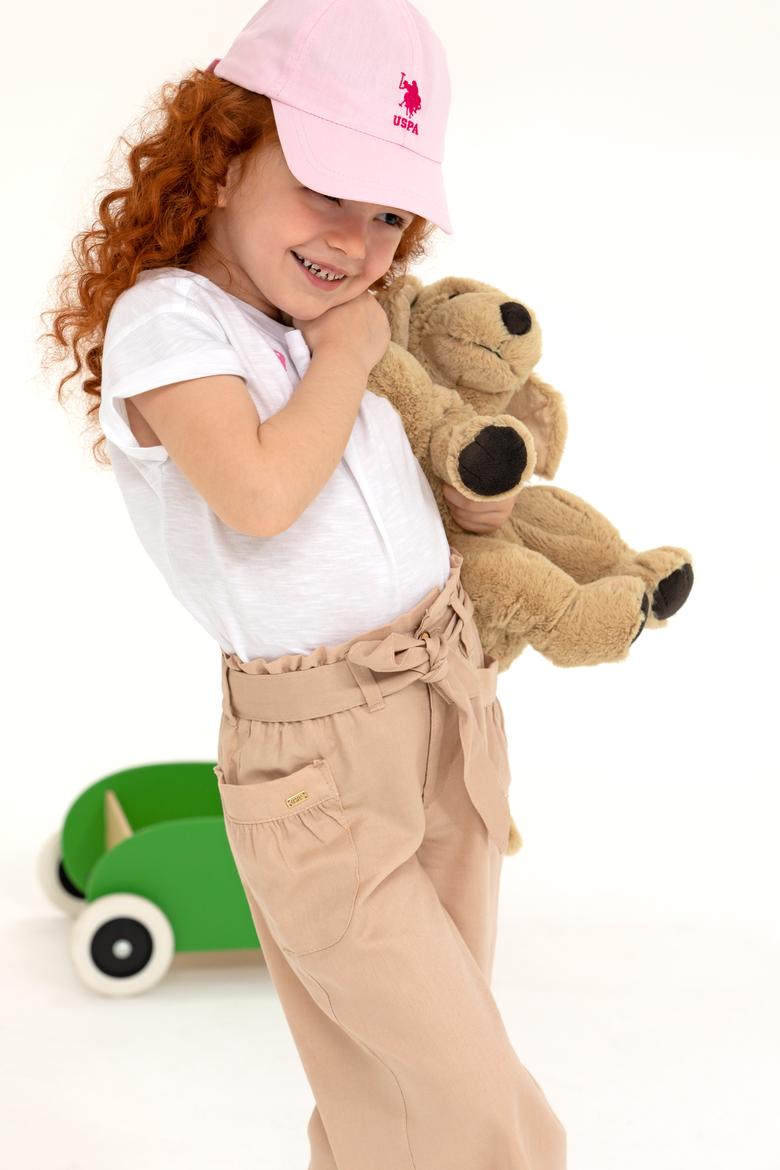 Kız Çocuk Kum Kanvas Pantolon - 50246798008