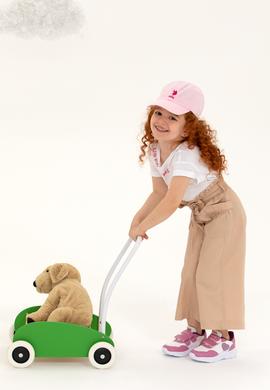 Kız Çocuk Kum Kanvas Pantolon - 50246798008