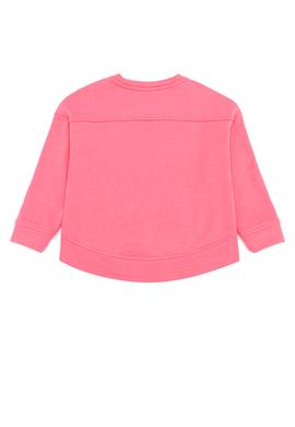 Çocuk Pembe Basic Bisiklet Yaka Sweatshirt - 50260923079