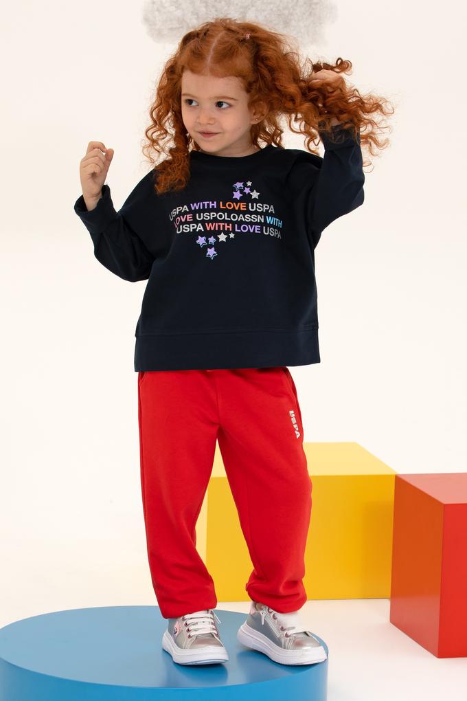 Çocuk Lacivert Bisiklet Yaka Sweatshirt