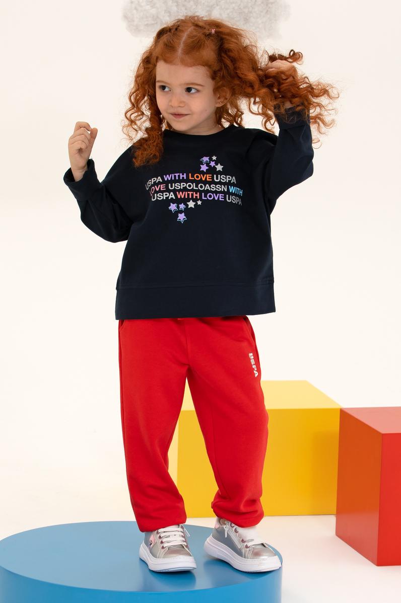 Çocuk Lacivert Bisiklet Yaka Sweatshirt