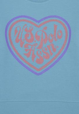 Çocuk Mavi Bisiklet Yaka Sweatshirt - 50260970001