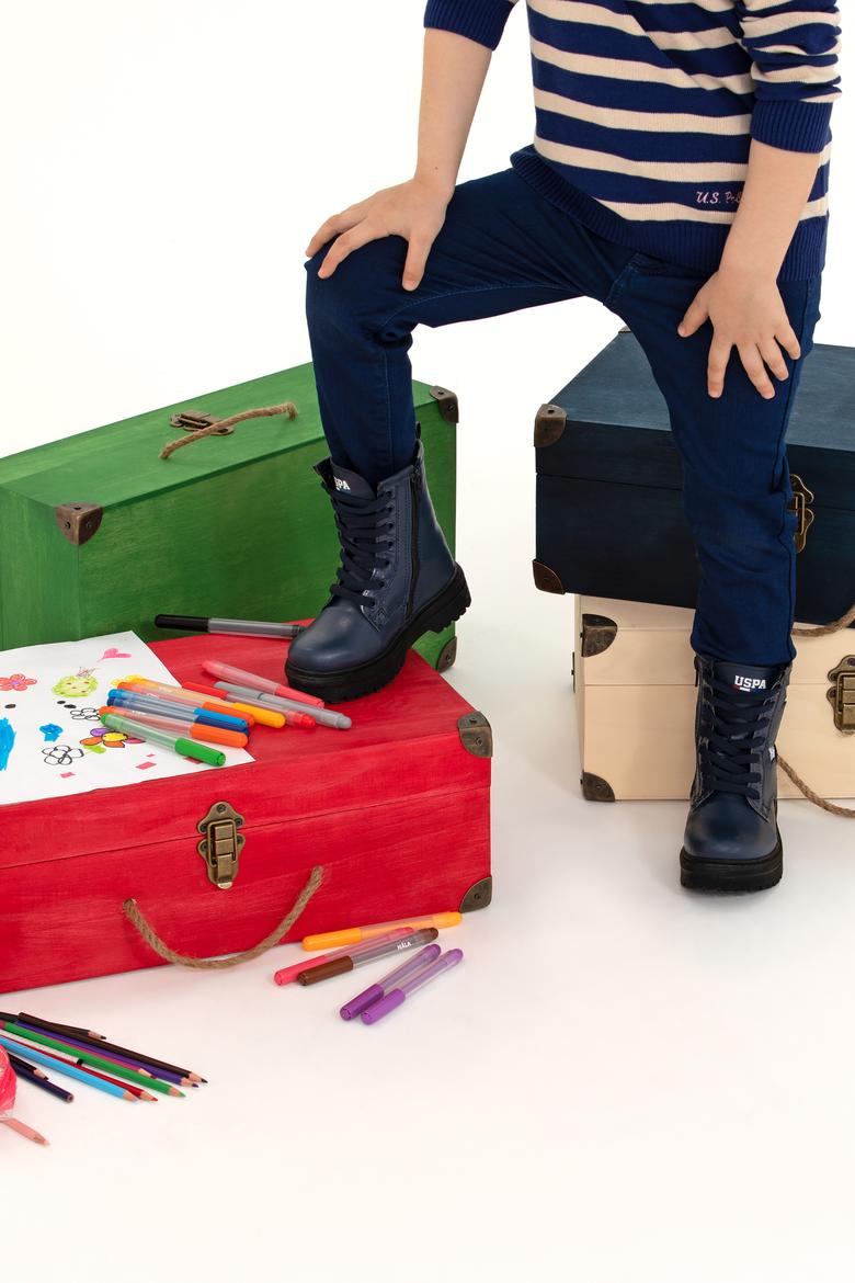 Kız Çocuk Lacivert Bot