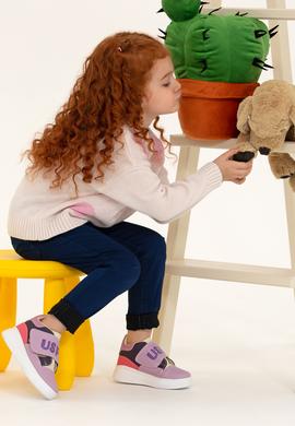 Kız Çocuk Krem Bisiklet Yaka Kazak - 50258470009