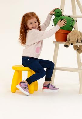 Kız Çocuk Krem Bisiklet Yaka Kazak - 50258470009