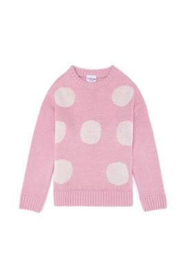 Kız Çocuk Manolya Bisiklet Yaka Kazak - 50258470021