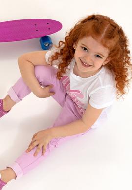 Kız Çocuk Manolya Kanvas Pantolon - 50266387063