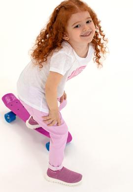 Kız Çocuk Manolya Kanvas Pantolon - 50266387063