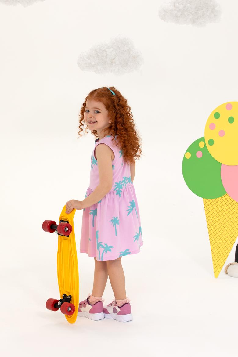 Kız Çocuk Manolya Kolsuz Örme Elbise - 50266707001