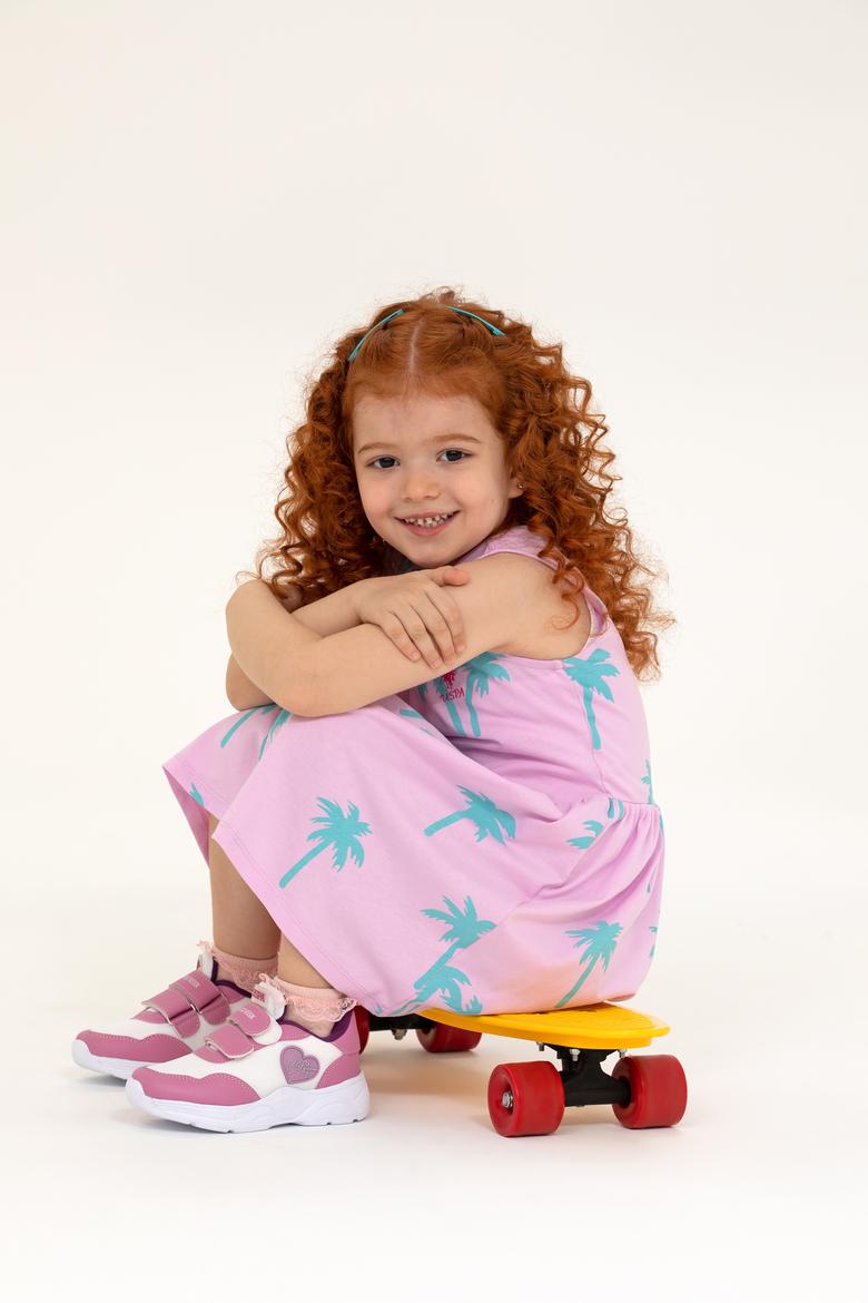 Kız Çocuk Manolya Kolsuz Örme Elbise - 50266707001