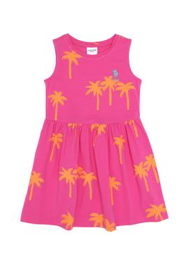 Kız Çocuk Pembe Örme Elbise - 50266707012