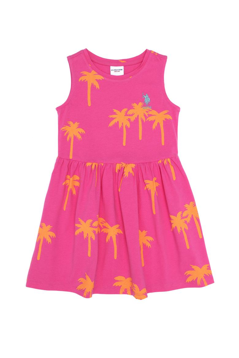 Kız Çocuk Pembe Örme Elbise - 50266707012