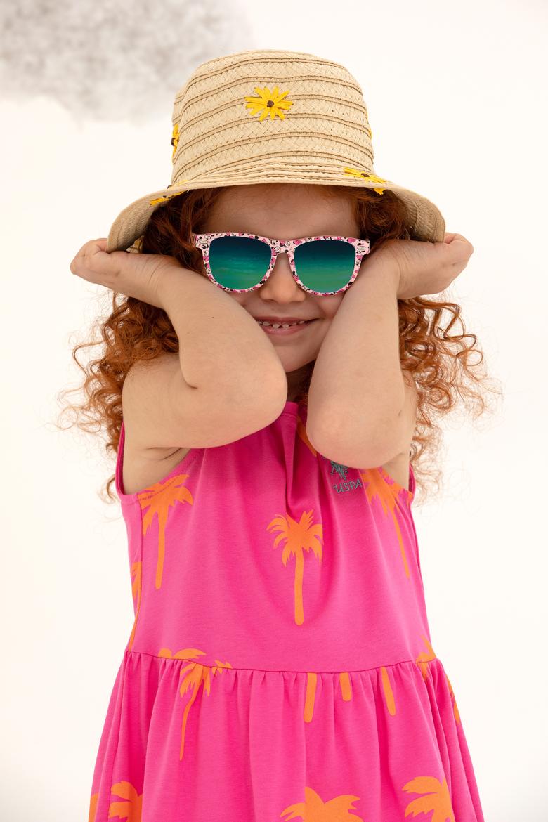 Kız Çocuk Pembe Örme Elbise - 50266707012