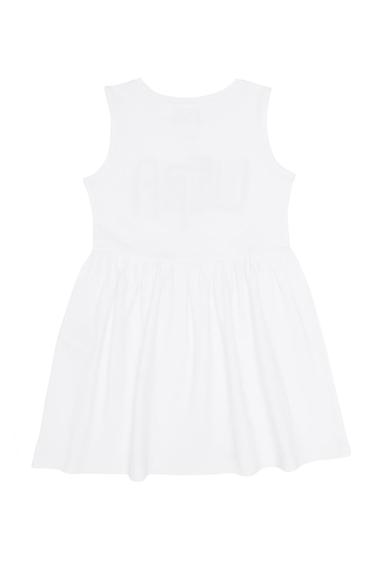 Kız Çocuk Beyaz Kolsuz Örme Elbise - 50266727004