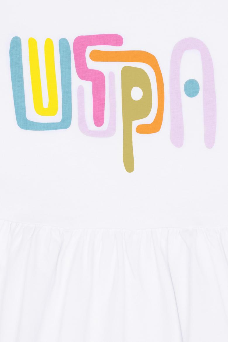 Kız Çocuk Beyaz Kolsuz Örme Elbise - 50266727004