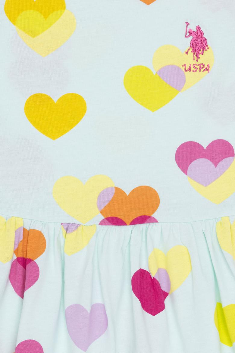 Kız Çocuk Su Yeşili Kolsuz Örme Elbise - 50266731001