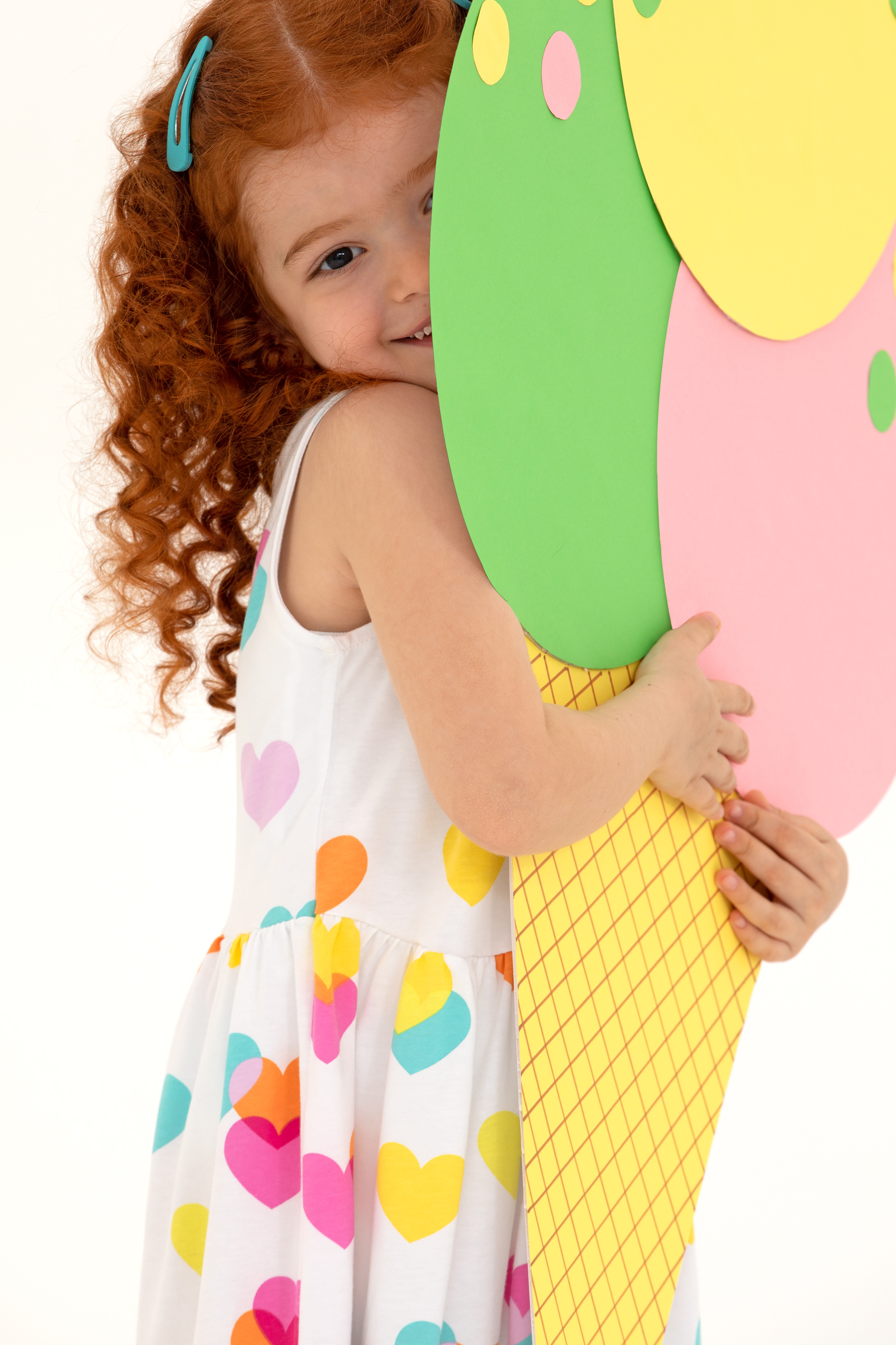 Kız Çocuk Beyaz Kolsuz Örme Elbise - Image 3