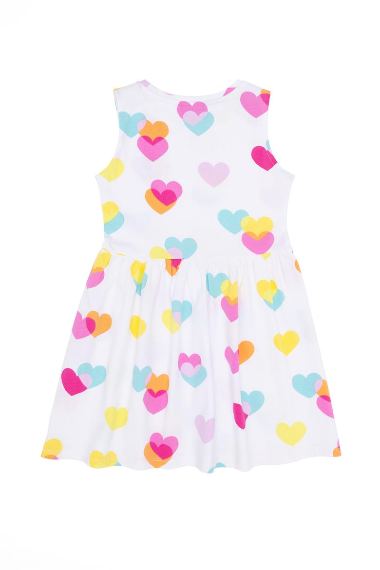 Kız Çocuk Beyaz Kolsuz Örme Elbise - 50266731012