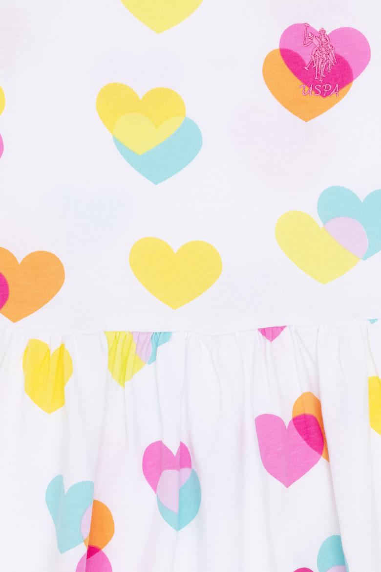 Kız Çocuk Beyaz Kolsuz Örme Elbise - 50266731012