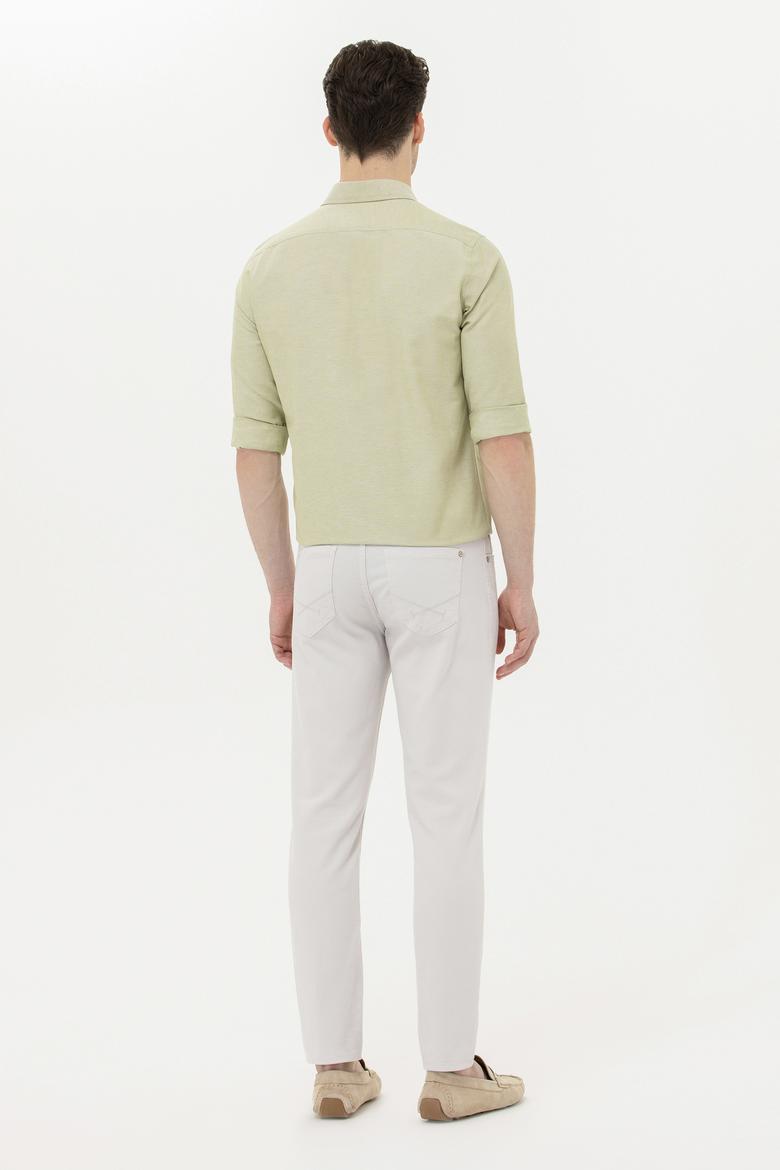 Erkek Açık Gri Kanvas / Chino Pantolon - 50266049092