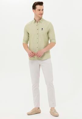 Erkek Açık Gri Kanvas / Chino Pantolon - 50266049092