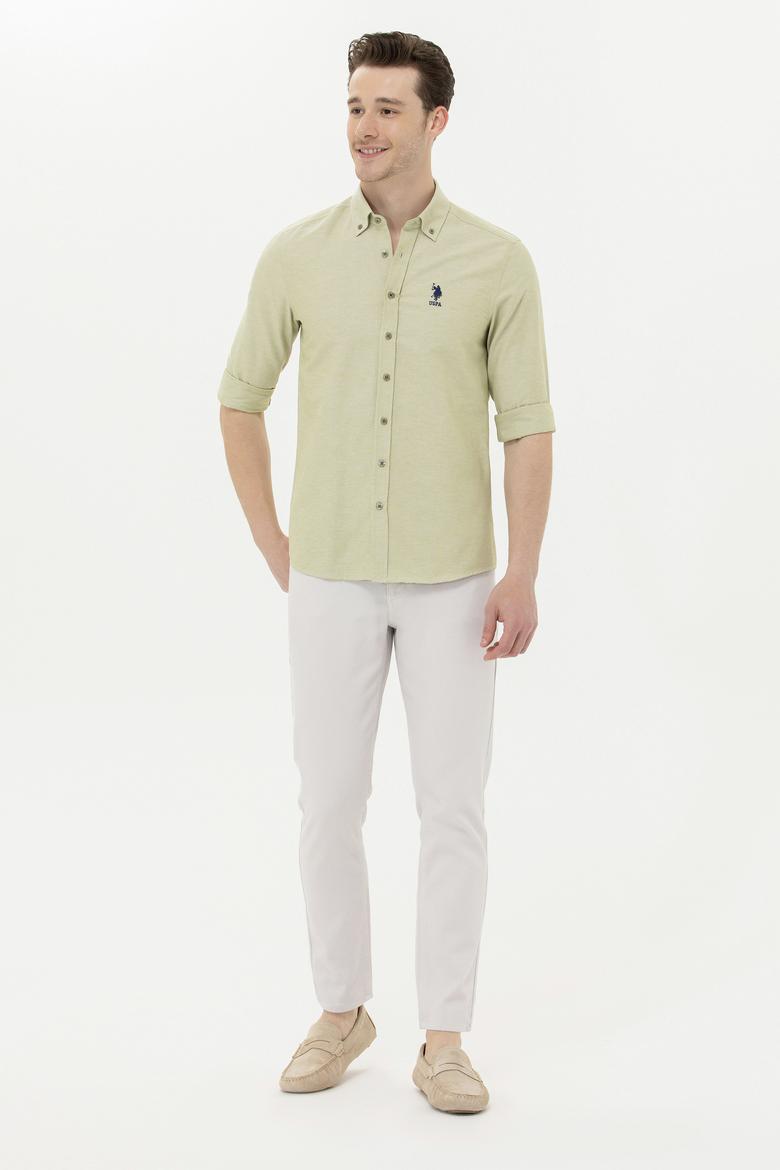 Erkek Açık Gri Kanvas / Chino Pantolon - 50266049092