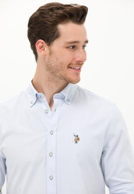 Erkek Açık Mavi Uzun Kollu Gömlek - 50263714038