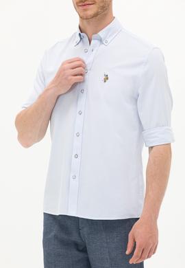 Erkek Açık Mavi Uzun Kollu Gömlek - 50263714038