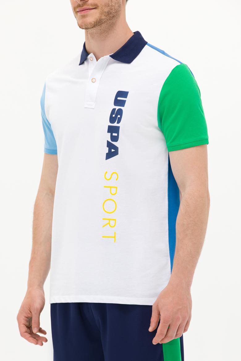 Erkek Beyaz Polo Yaka Tişört - 50263442005