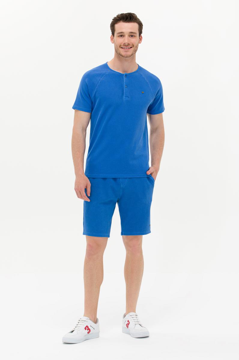 Erkek Saks Örme Şort