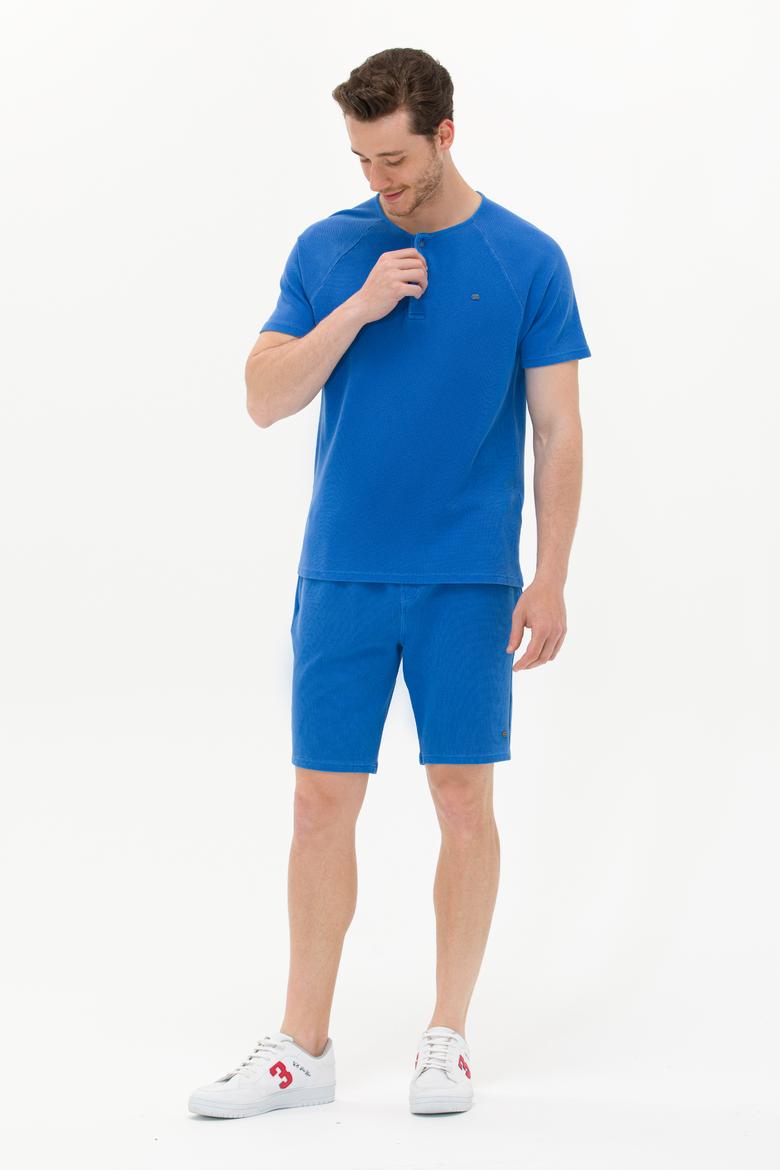 Erkek Saks Örme Şort - 50263501047