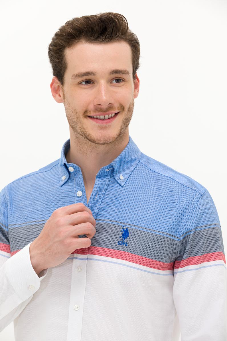 Erkek Beyaz Uzun Kollu Gömlek