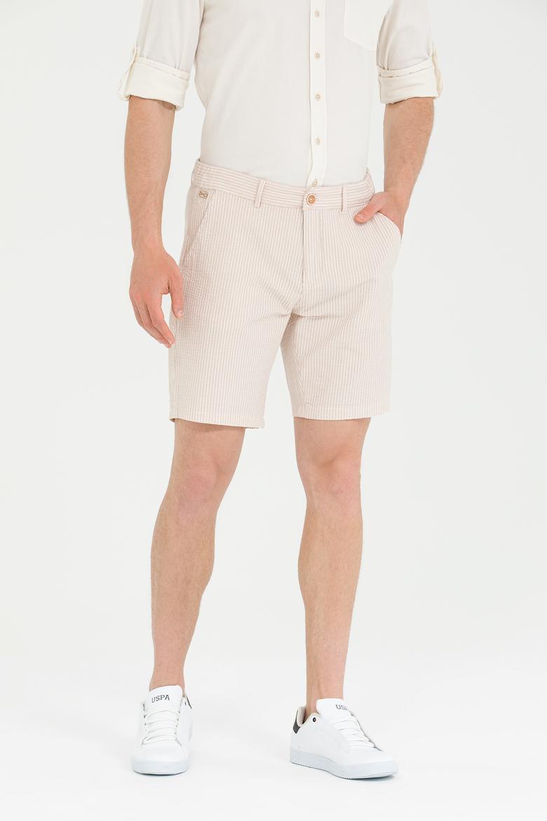 Erkek Camel Dokuma Şort - 50263829003