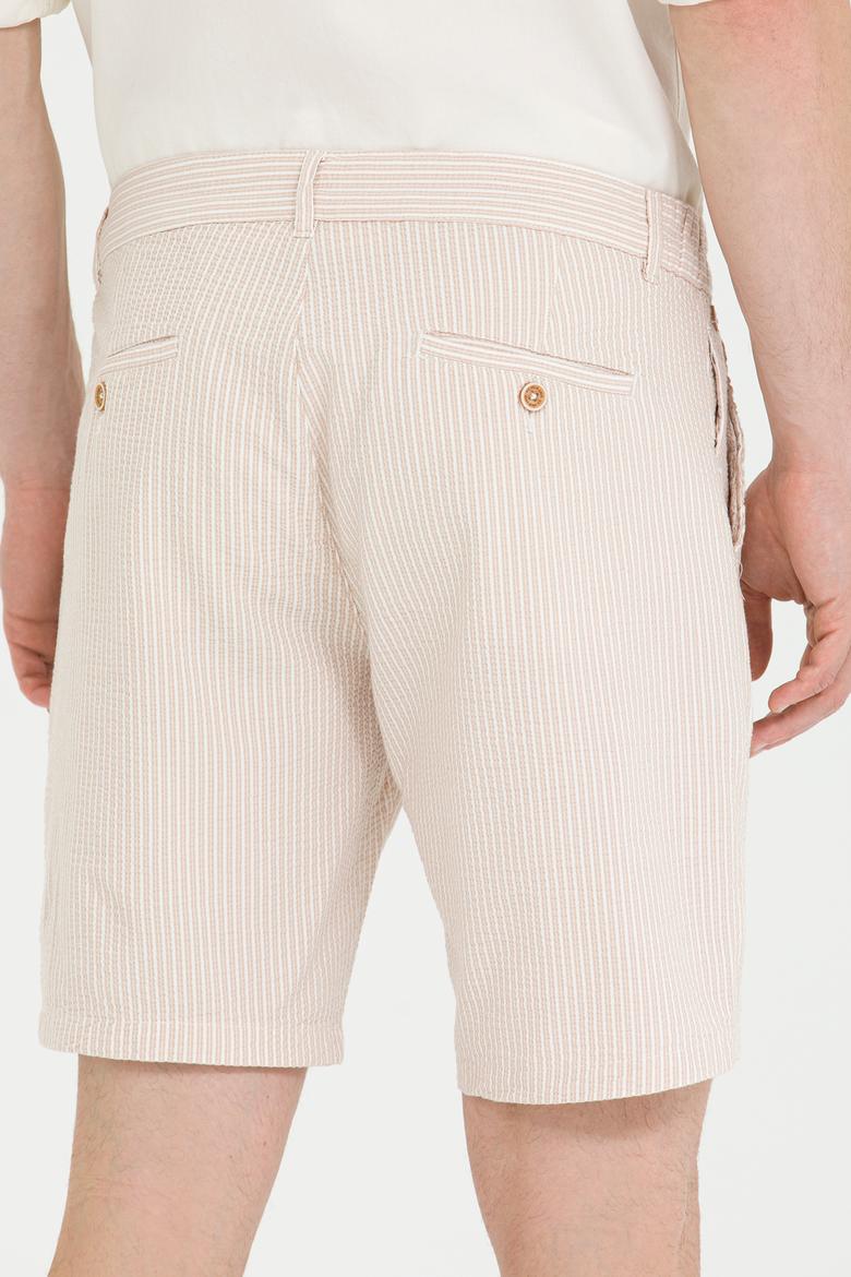 Erkek Camel Dokuma Şort - 50263829003