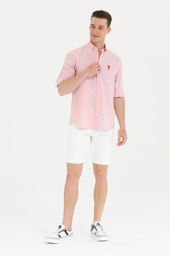 Erkek Beyaz Jean Şort